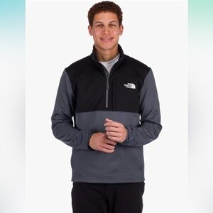 THE NORTH FACE Men's Astro Ridge ¼ Zip Vanadis Grey Large NWT